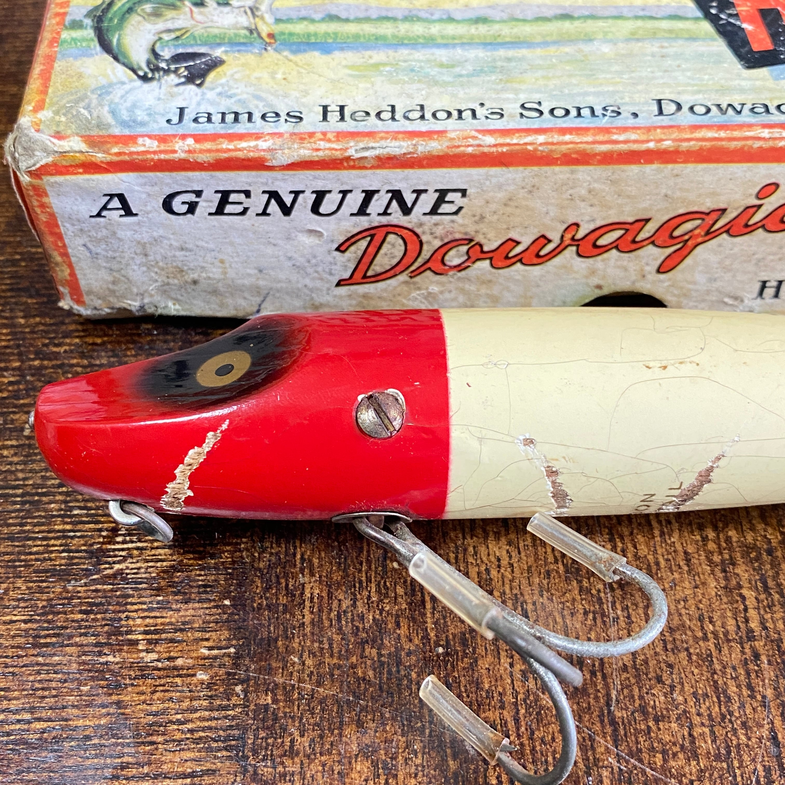 40s HEDDON Giant Flaptail 箱付 / オールドヘドン ジャイアント