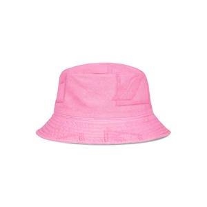 WE11DONEPINK JACQUARD DENIM BUCKET HATPINK