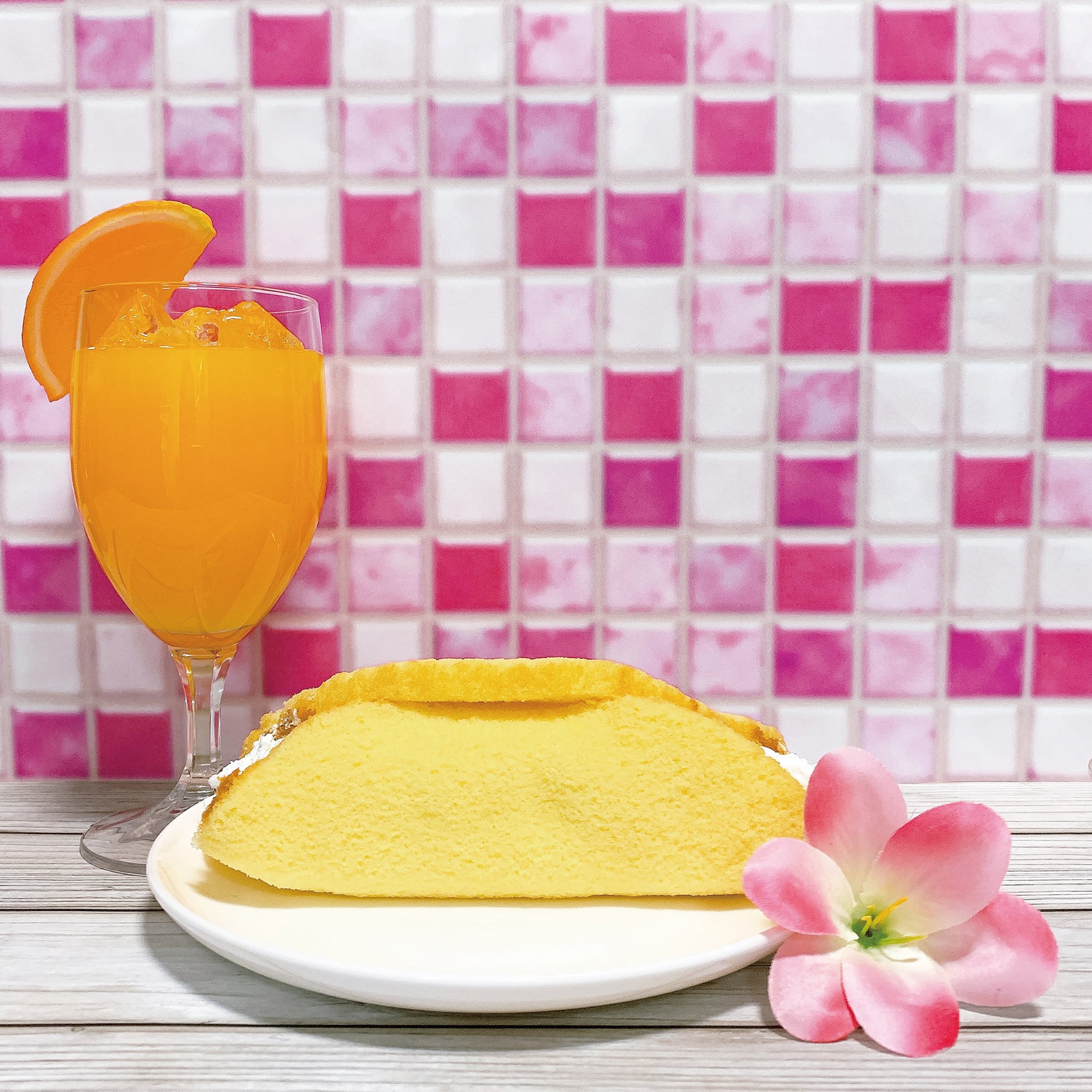 モザイクタイルカフェ(ピンク) | テーブルフォトブース直営店