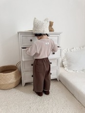 韓国子供服 / mimimarket / 26Autumn / ヒルトンリブT / 秋服 *S~L *