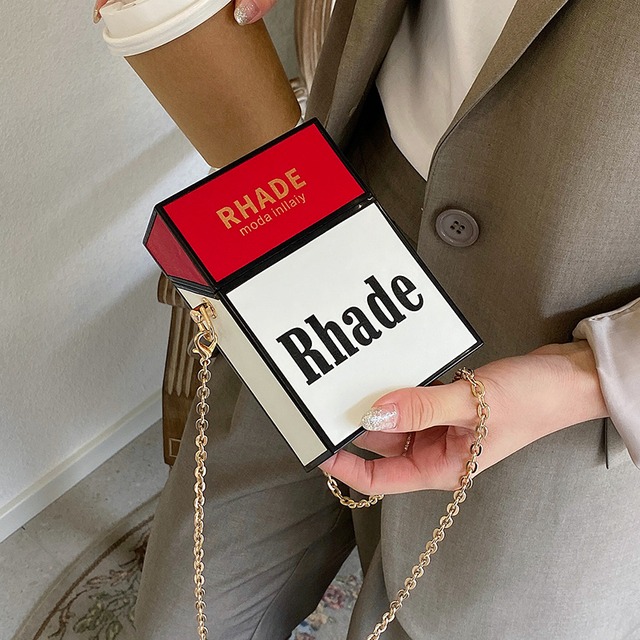 チェーン レッド スクウェア メッセンジャーバッグ 手作りハンドバック14389997357