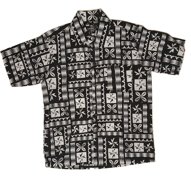 Aloha Shirt White×Black【Kids】