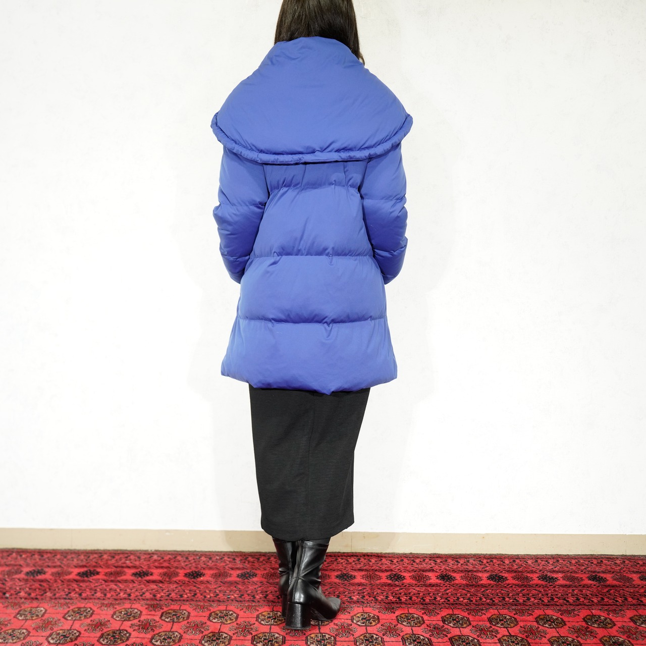 ISSEY MIYAKE PLEATS PLEASE NECK DESIGN HOODIE DOWN COAT/イッセイ 