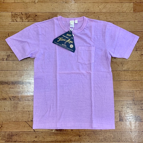 吊り編み クルーネック Tee(Purple) / BARNS OUTFITTERS BR-1100P