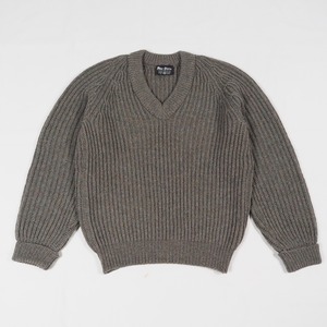 Peter Storm V-neck wool sweater M /GT.BRITAIN製 ピーターストーム Vネック フィッシャーマン ニットセーター