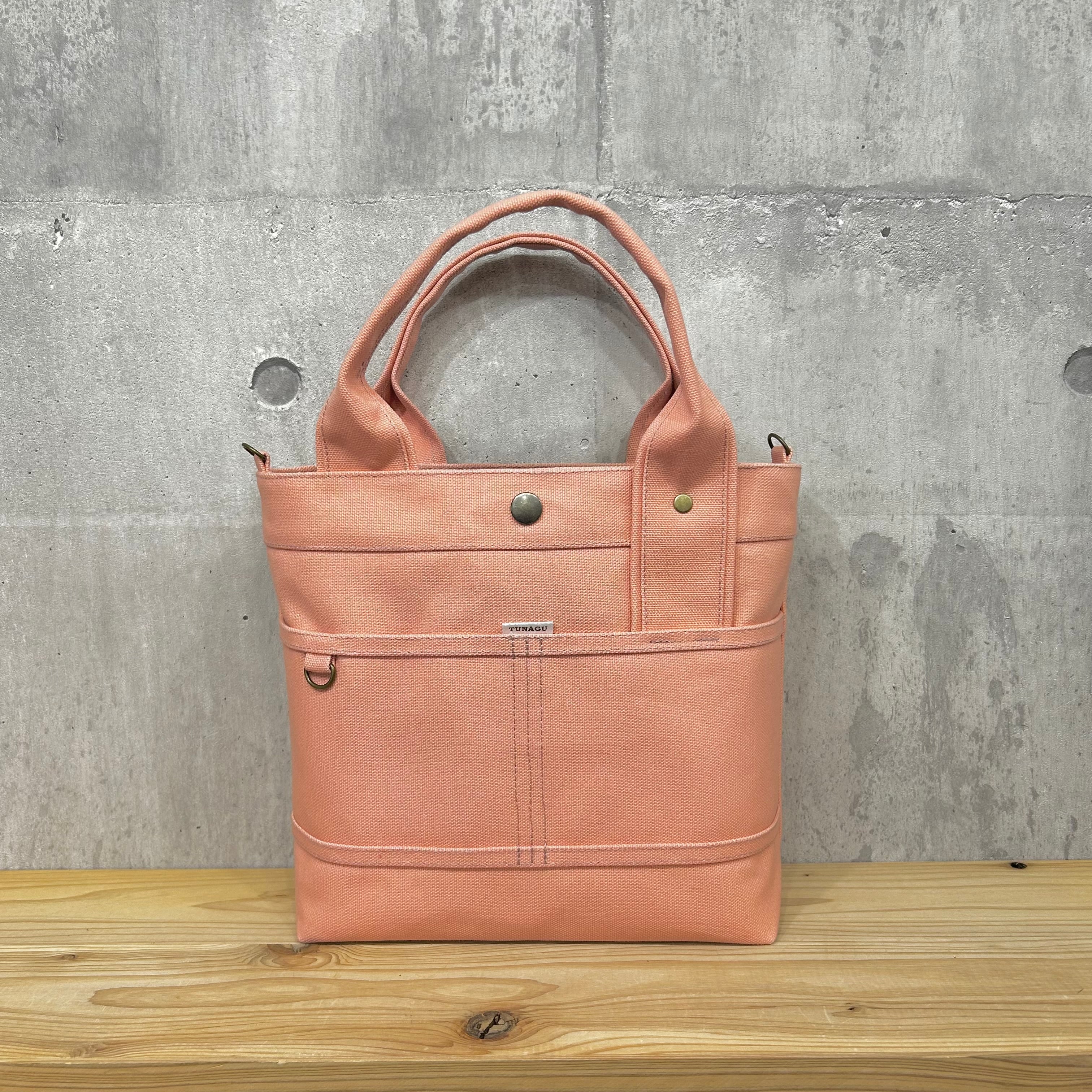 当店人気No.1.▽Bi Color Tote "M"【シェルピンク】