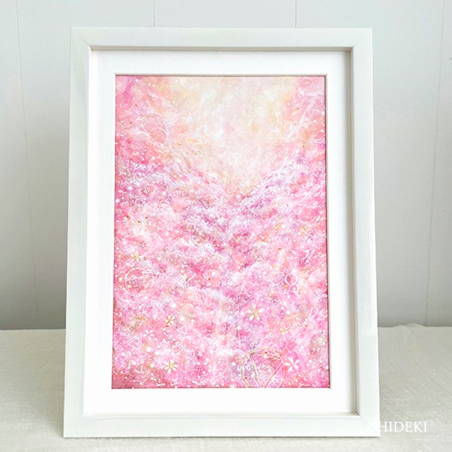 幸せを叶える桜の花－千本桜｜アクリル絵具原画作品