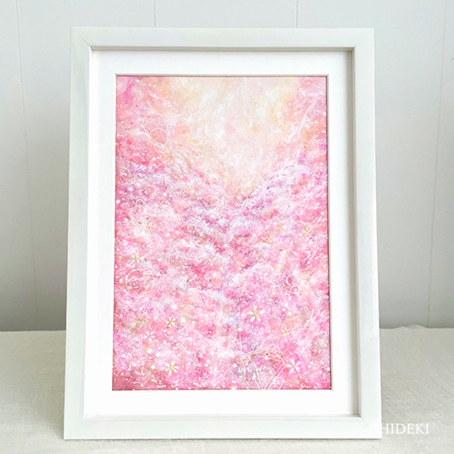 幸せを叶える桜の花－千本桜｜アクリル絵具原画作品