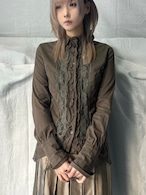 "RINASCIMENTO" Frills Mesh Shirts