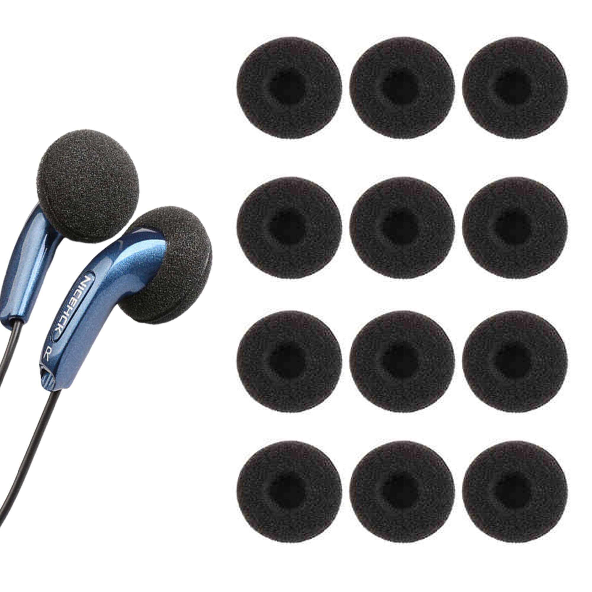【数量限り】DELUXEFOX ヘッドホン 交換用 イヤーパッド 直径18mm イヤホンカバー スポンジ 6セット(12枚入り)