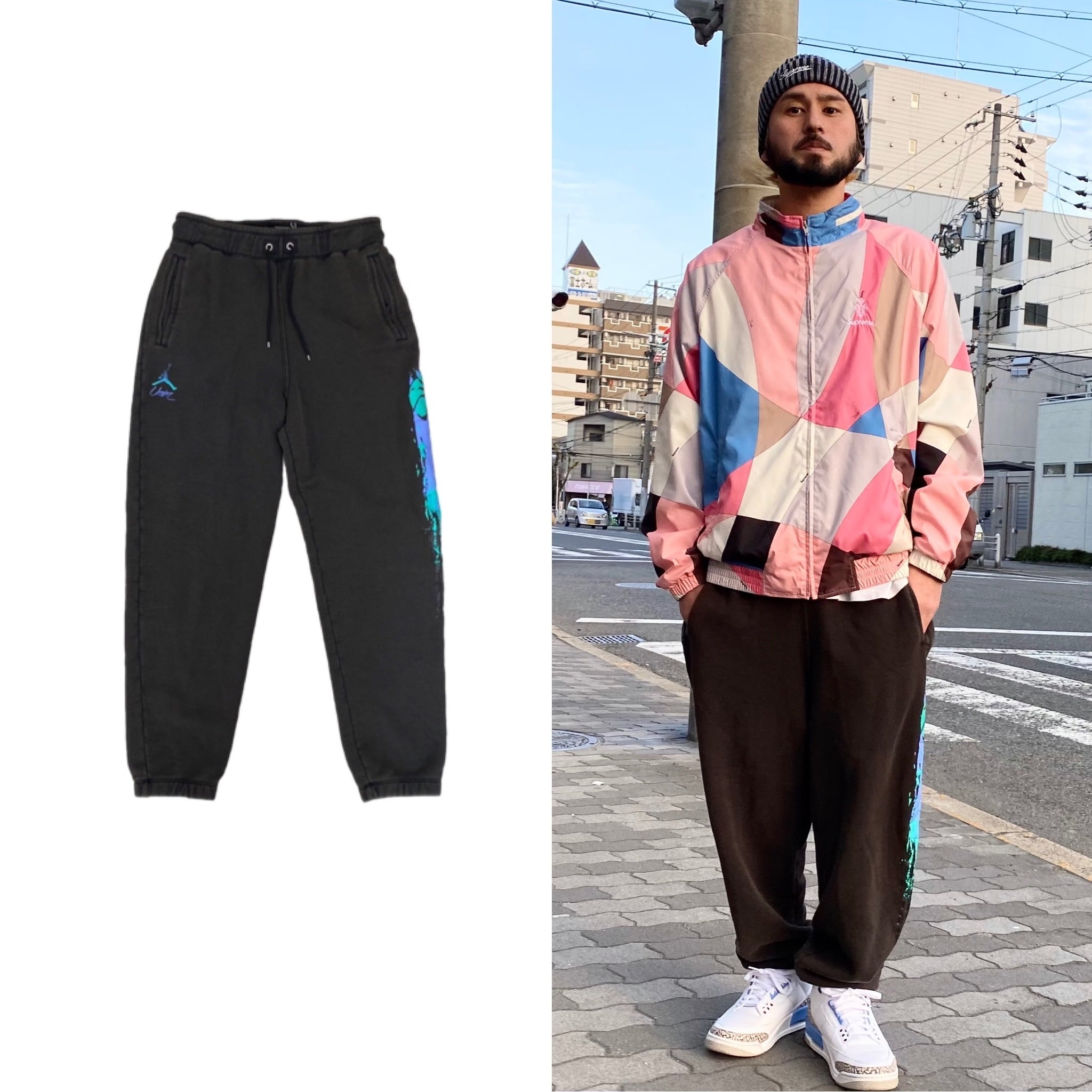 NIKE × UNION JORDAN NRG M J UN 2.0 FLC SWEAT PANT BLACK LARGE ...