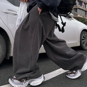 ビッグシルエット立体プリーツパンツ　1049