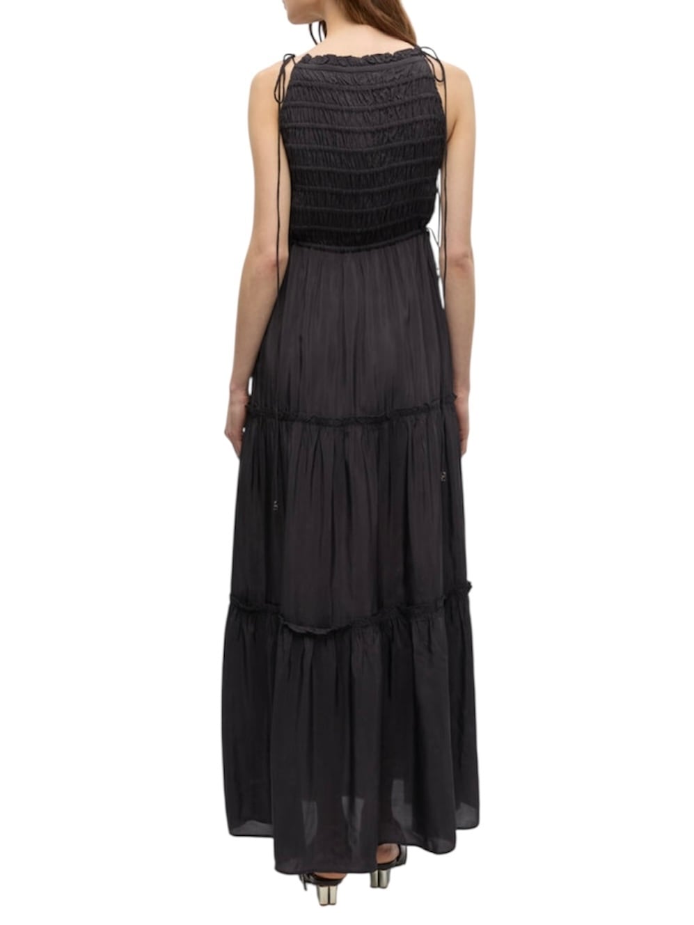 25AW】GANNI ガニー / Black Smock Tie dress / ワンピース | TRENT online