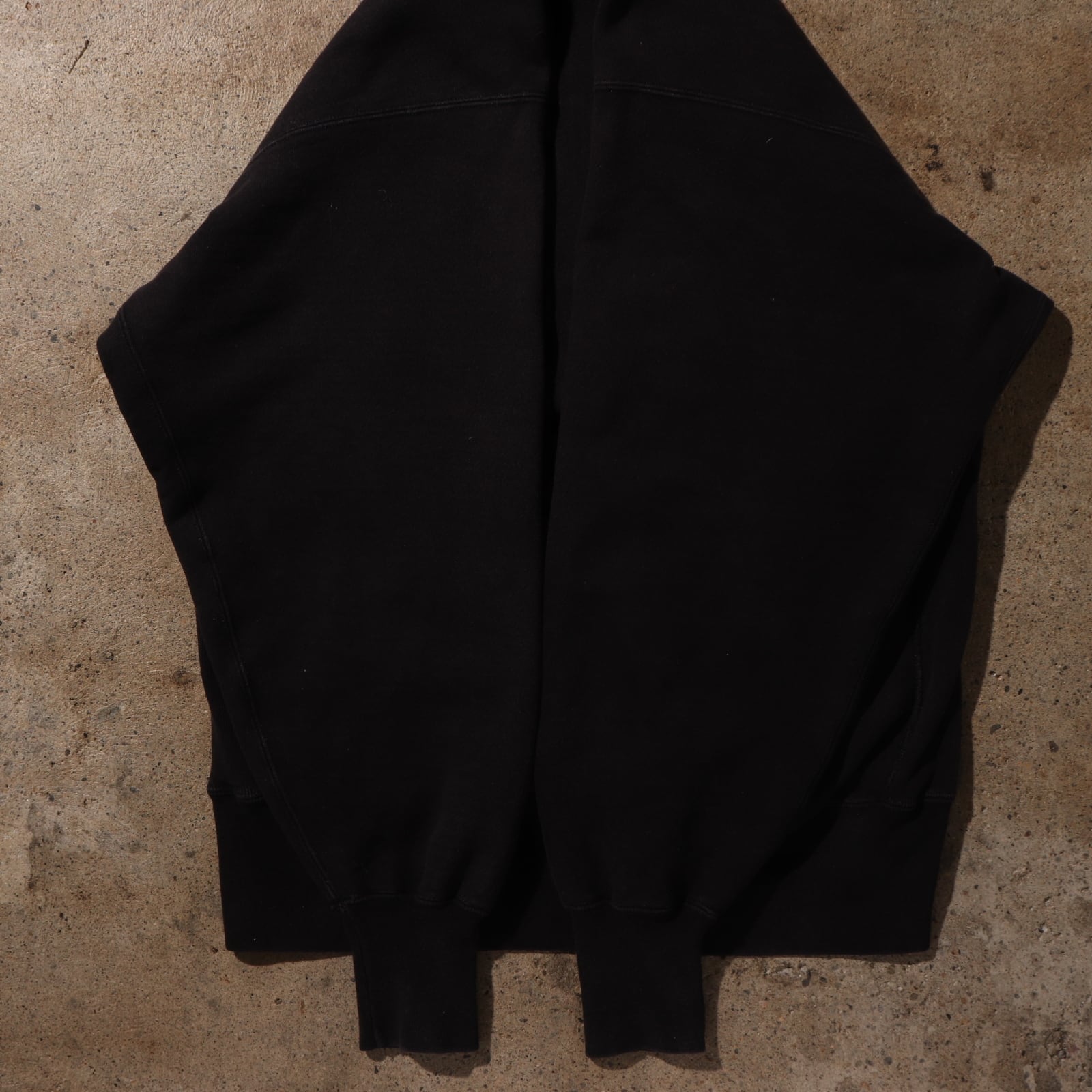 極美品 90s XL 黒 目あり リバースウィーブ ブラック 無地 スウェット 