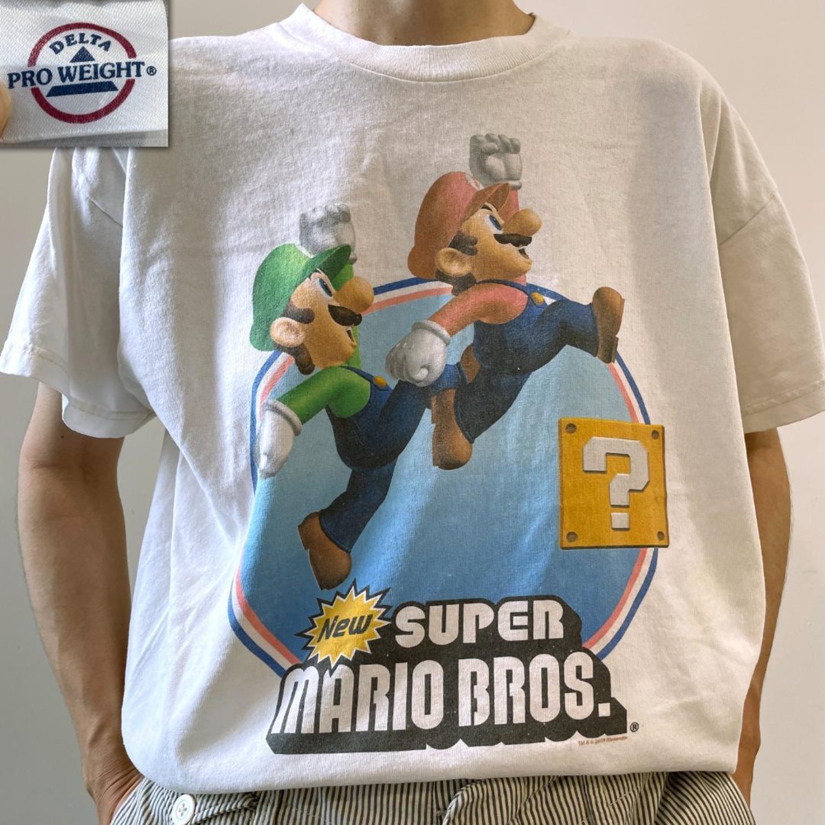 tGG264 Tシャツ ゲーム NEWスーパーマリオブラザーズ ニンテンドーDS 