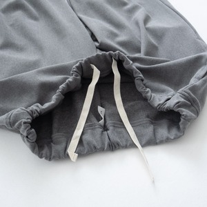 プリット prit 30/2ツイルストレッチ裏起毛 テーパードイージーパンツ(P70621)グレー