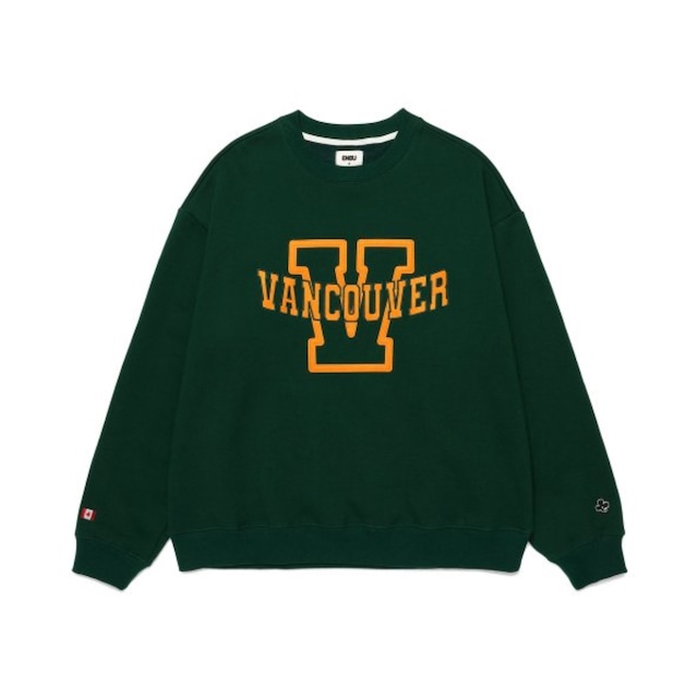 [ENOU] Vancouver Sweatshirt_Green 正規品 韓国ブランド 韓国ファッション 韓国代行 韓国通販 トレーナー