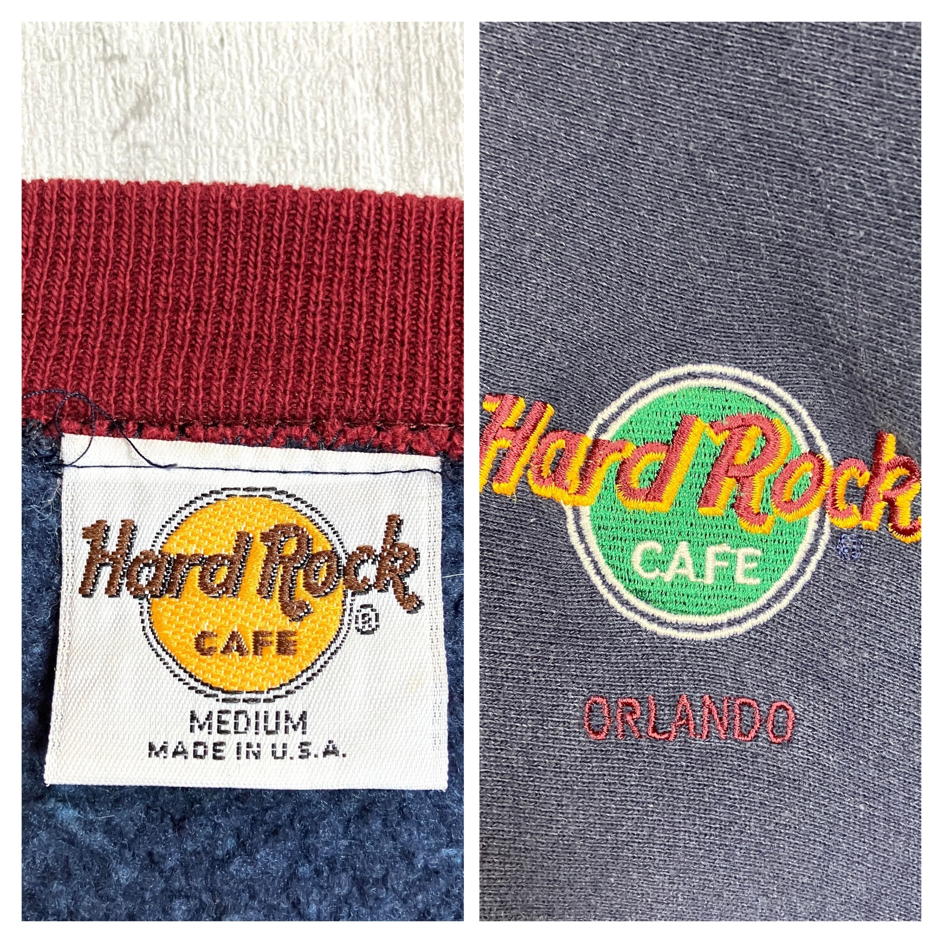USA製】ハードロックカフェ スウェット マルチカラー 両面 刺繍 USA製】ハードロックカフェ スウェット マルチカラー 両面 刺繍