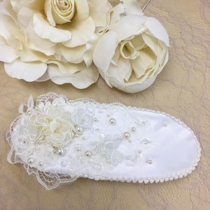 スワロパールビジュー小花飛ばしボンネ