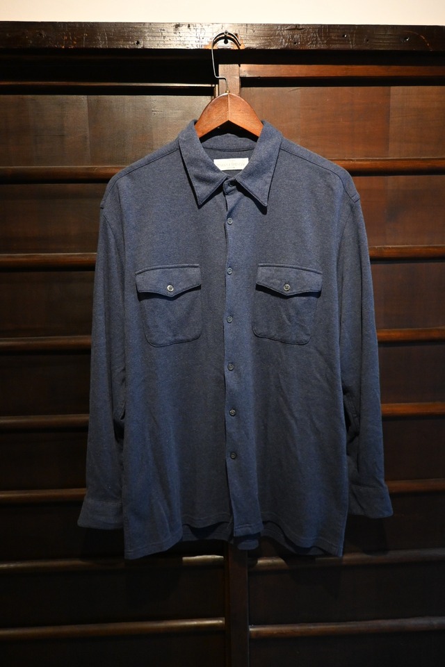 vintage st michael from marks&spencer navy jersey shirt 0352