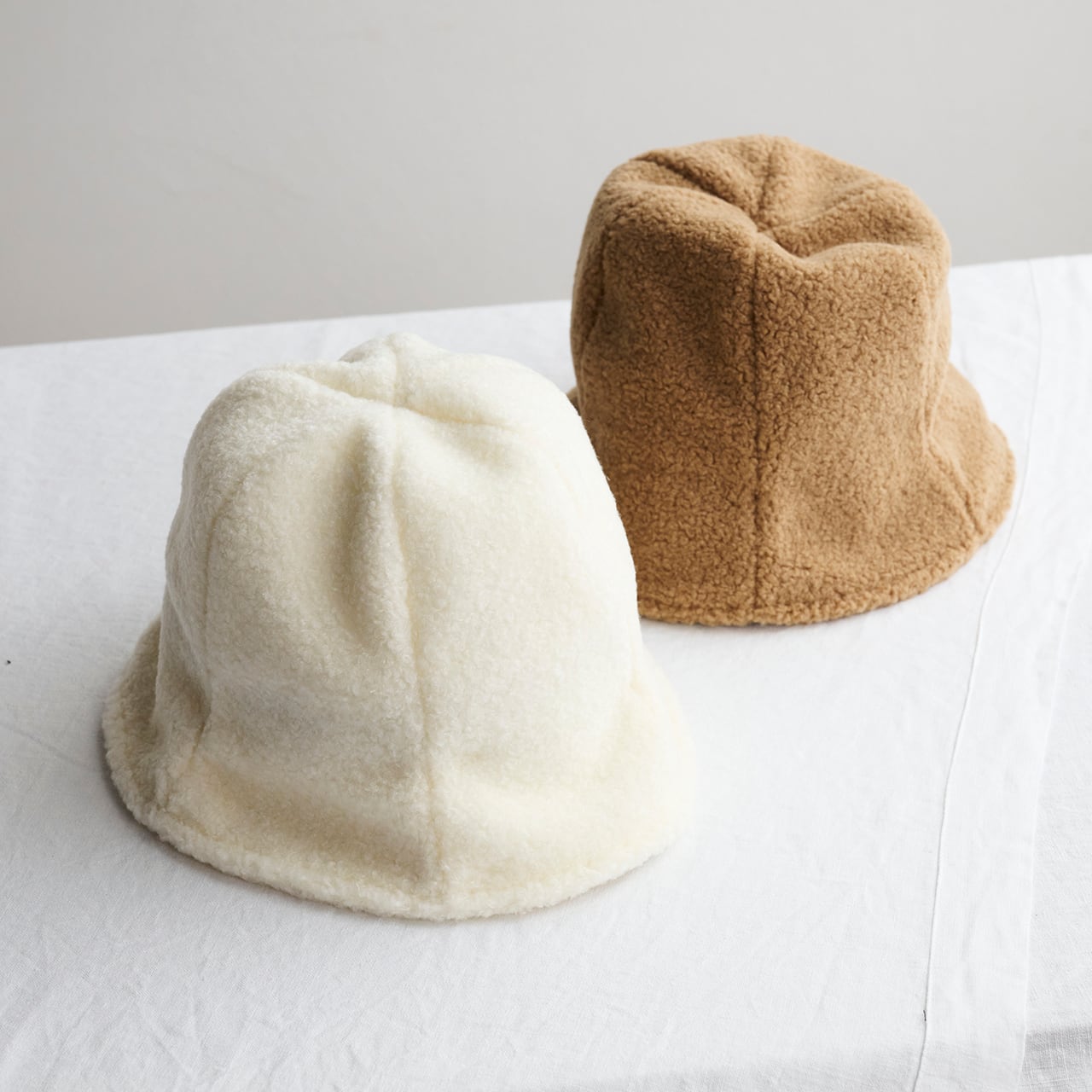 【30%off】Nine Tailor ナインテーラー N-1340 / Drooping Hat ecru & camel