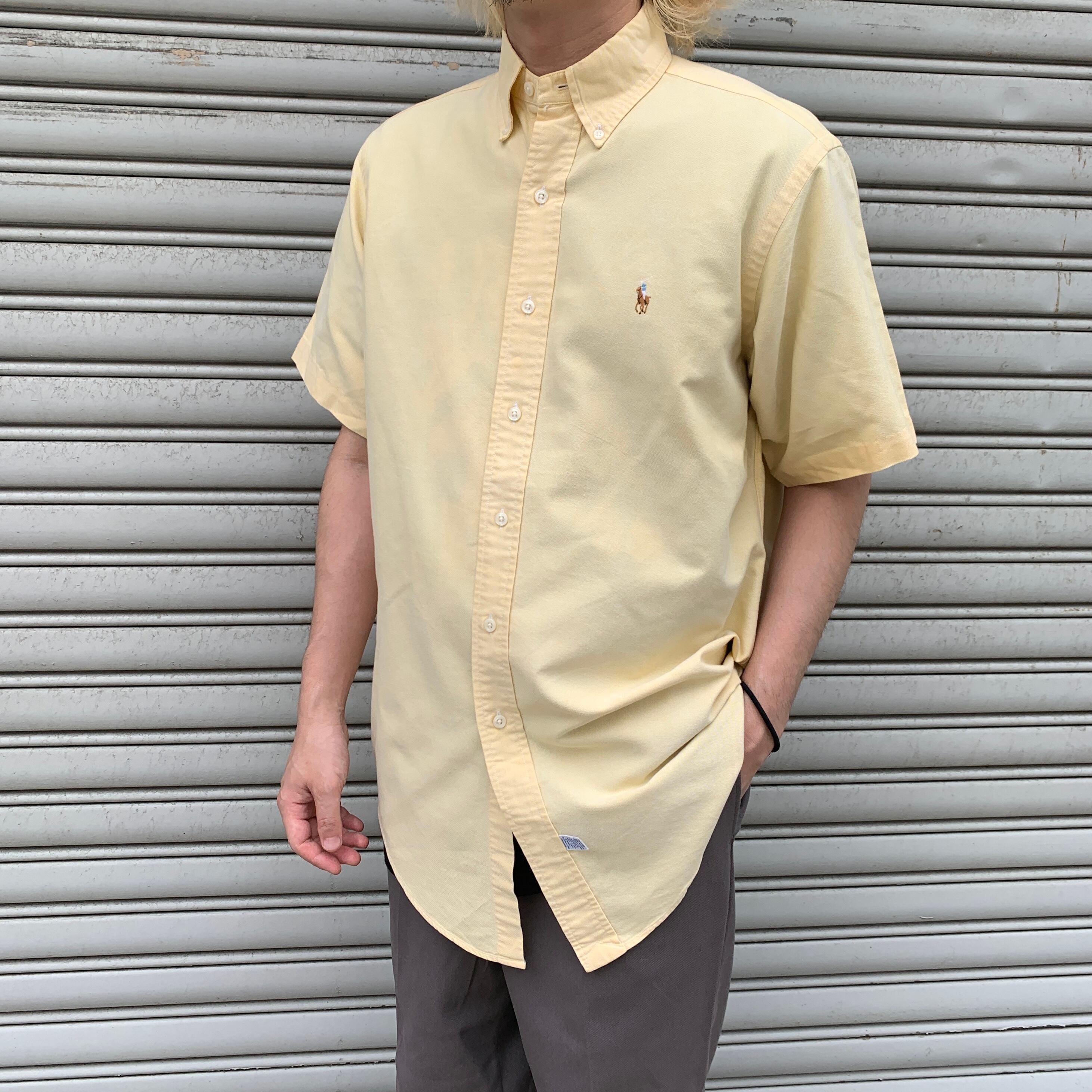 ラルフローレン CALDWELL シルクコットンオープンカラーシャツ ポニー