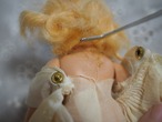 布花ホワイトドレス　「Nancy Ann Story Book Doll」（欠け・穴あり） 画像18
