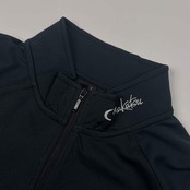 Gamakatsu ガマカツ ハーフジップ ハイネック 長袖 ドライ プルオーバー シャツ L/ブラック×レッド メンズ フィッシング