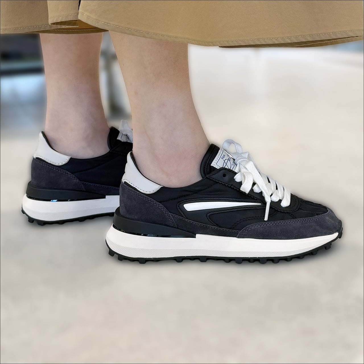 D.A.T.E.(デイト) ATHLETA NYLON スニーカー BLACK | ARISS
