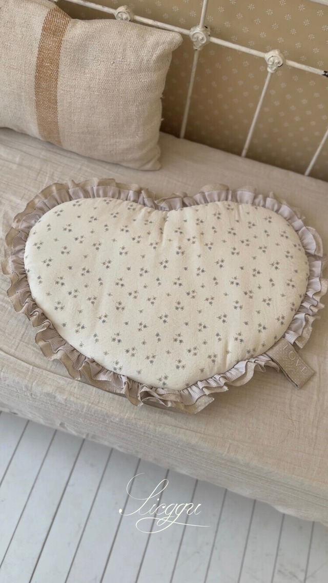 〈予約アイテム〉SICGGU ベージュフラワーハートフォトマット