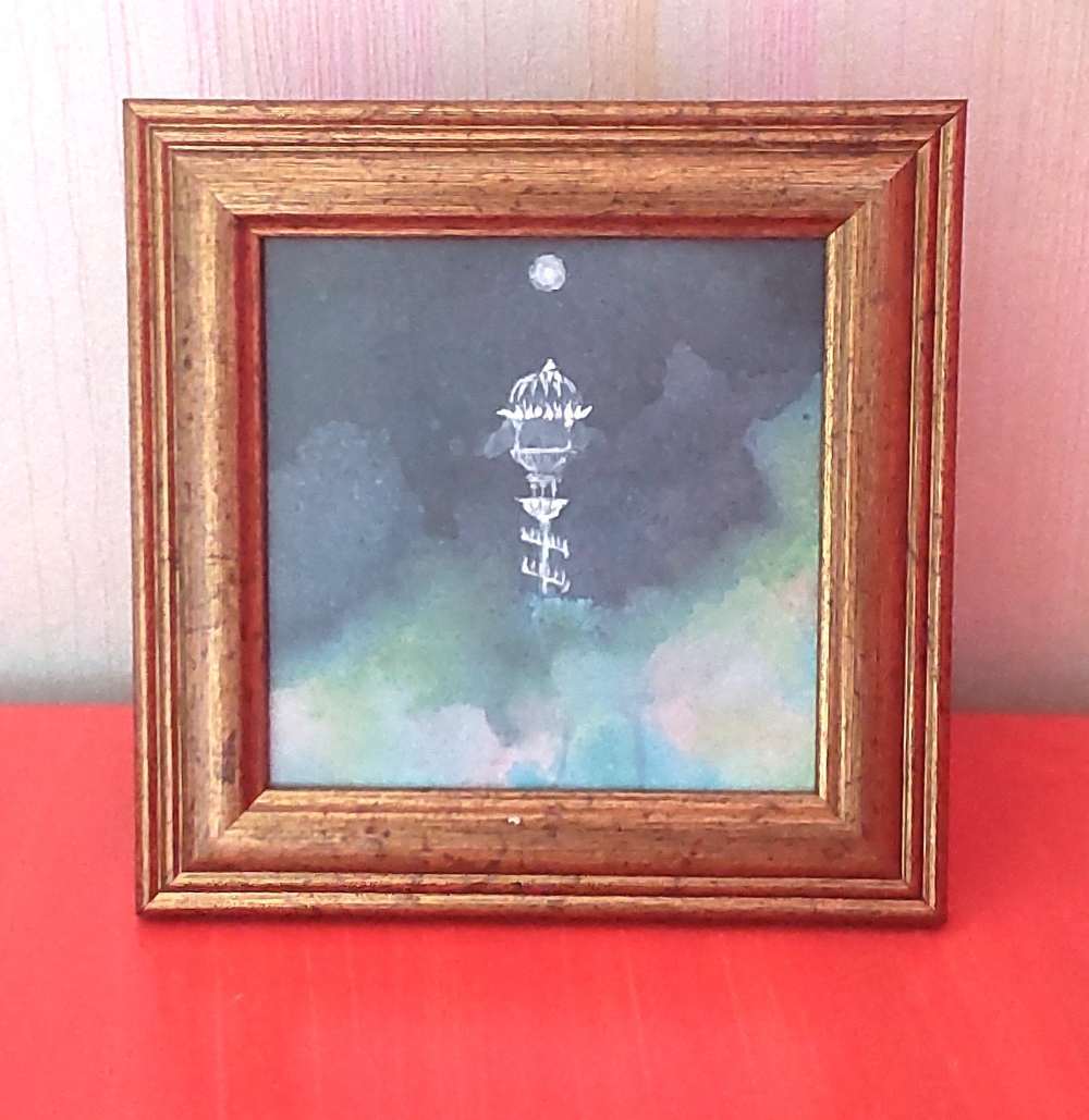 original handmade painting【The Royal Castle Above the Cloud