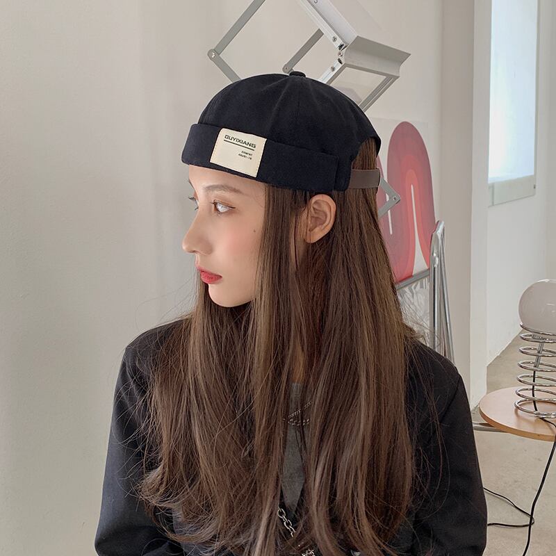 レザーレッドスタンダード レトロ 帽子 ブラック・アイド・ピーズ36233703116