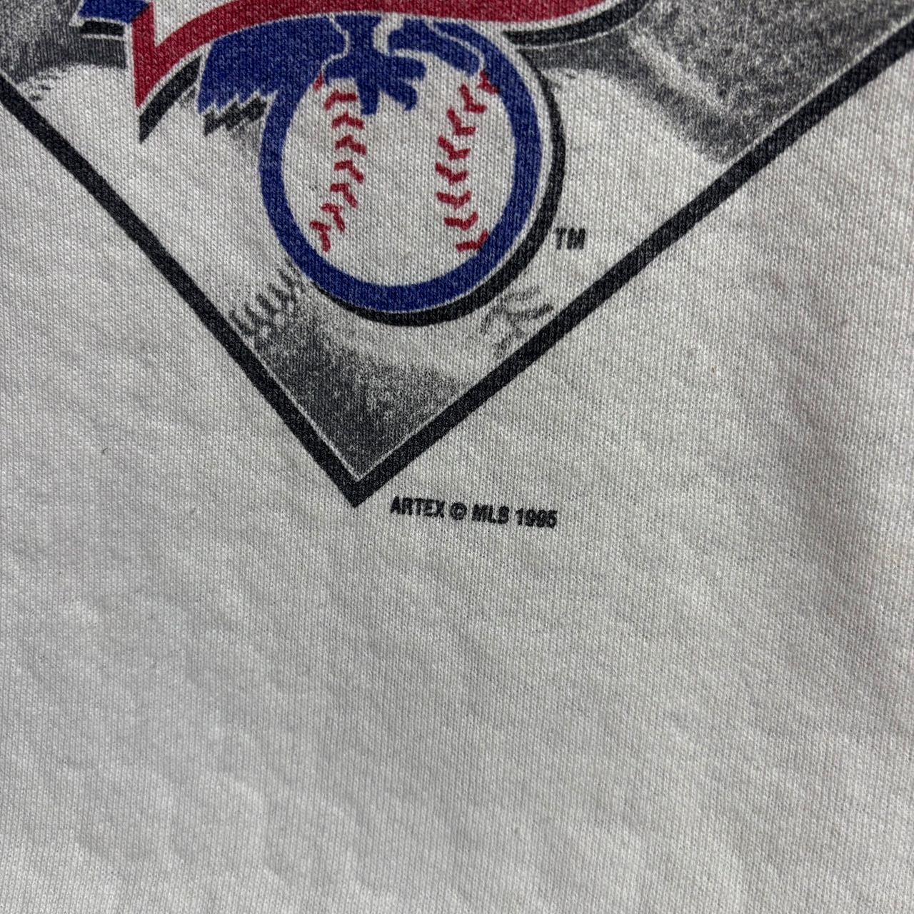 1995s USA インディアンズ スウェット INDIANS MLB ホワイト Lee