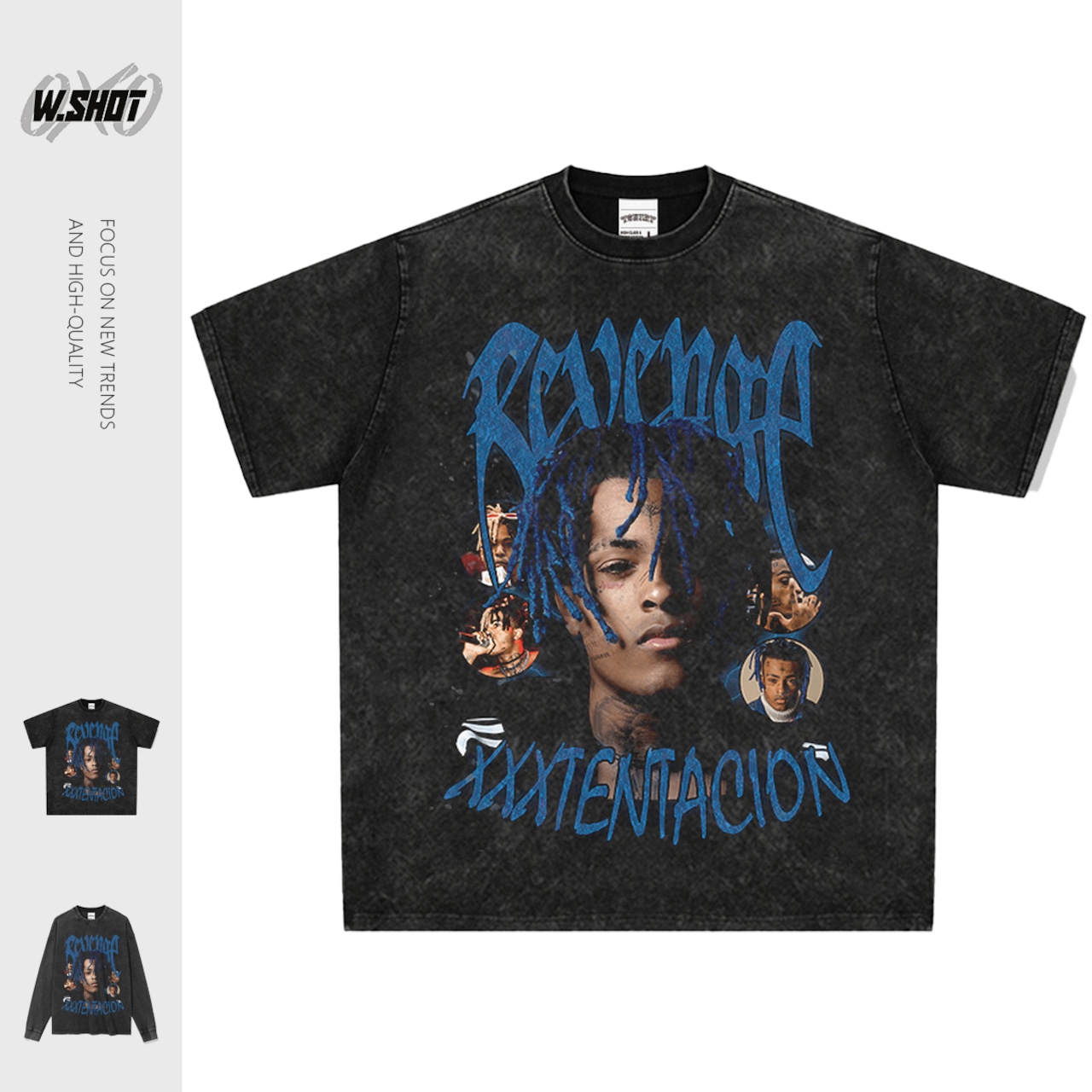 VINTAGE ストリート XXX Tentacion Tシャツ T897