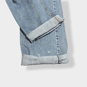 【LEVI'S】550 ジーンズ デニム ジーパン ワイドテーパード ジッパーフライ W36 L36 リーバイス ルーズ ダボパン ダメージ ジーンズ RELAXED FIT US古着