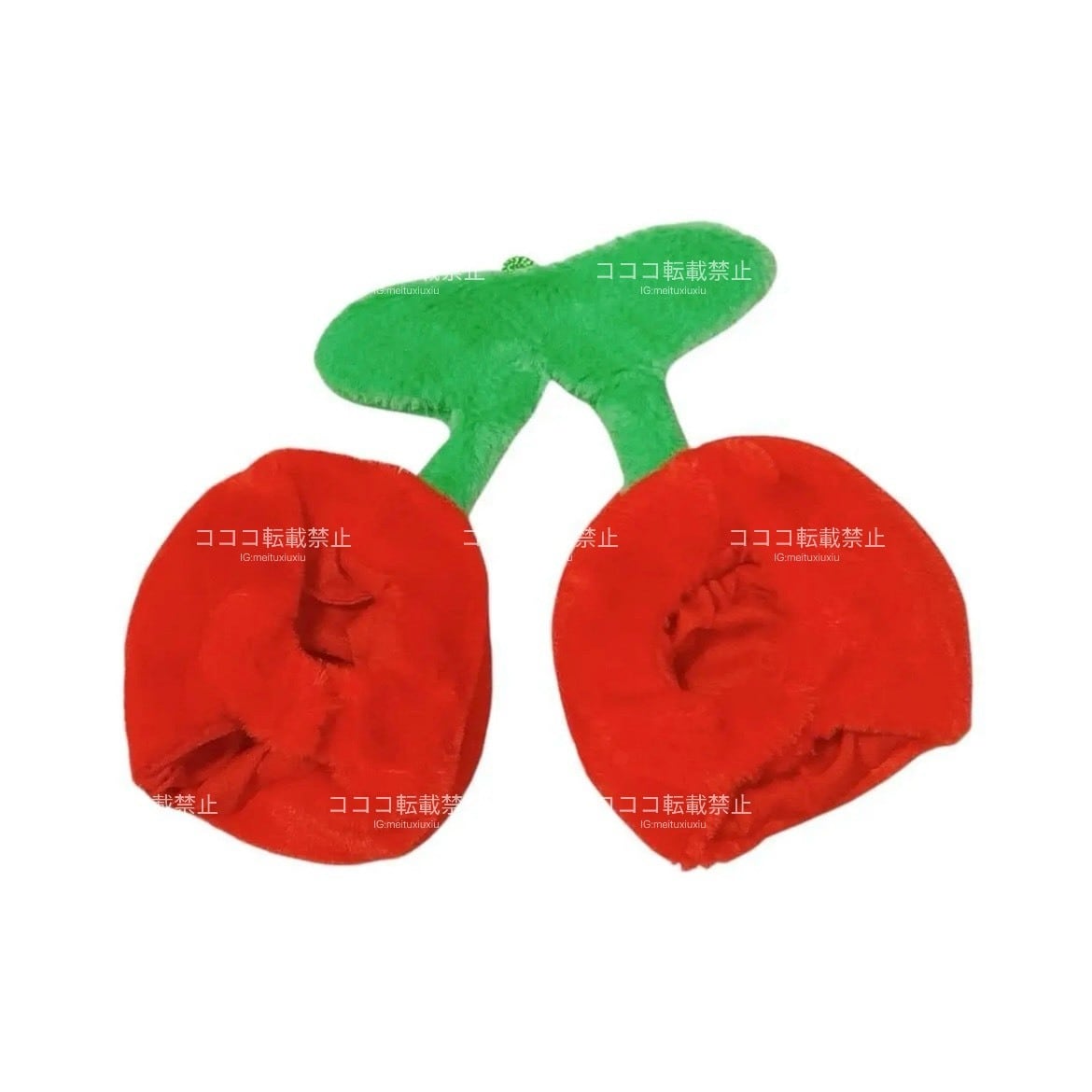 10cm】 ぬい服 かわいい さくらんぼの着ぐるみ 被り物 チェリー 赤