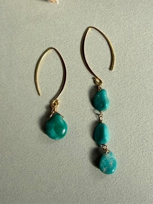 ターコイズSVピアス(ペア) | RUKUS