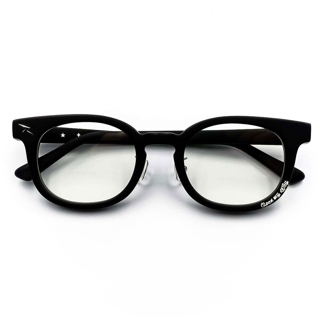 Clearレンズ ⚡︎ Open2 / Matte Blackフレーム ⚡︎