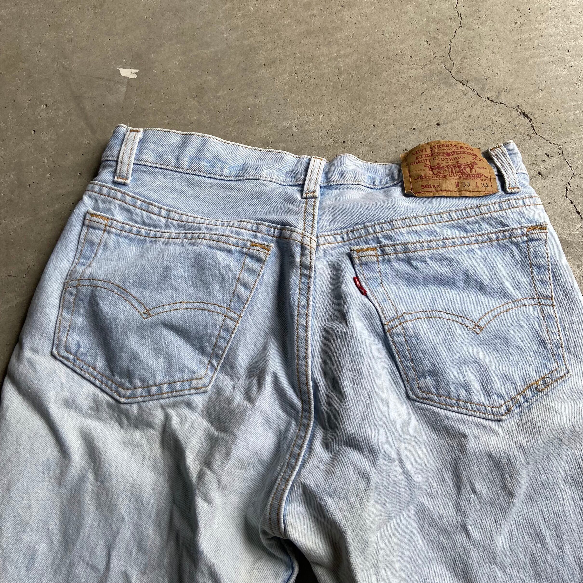 Levi's 501XX デニムパンツ W33 L33 90s usa製 90年代 USA製 Levi's リーバイス 501 ストレート デニムパンツ メンズ