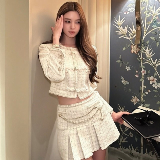 tweed setup skirt