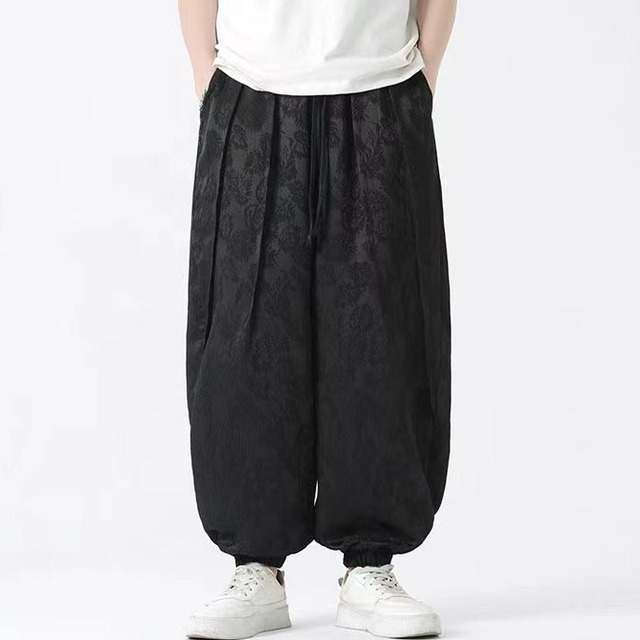 【之】★ズボン★ブラック ファスナー デザイン 中国ファッション