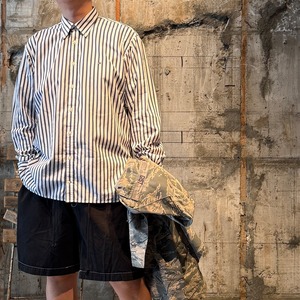 【USED ITEM】TOMMY  HILFIGER / STRIPE SHIRTS.(WHITE/NAVY  SIZE:XL)