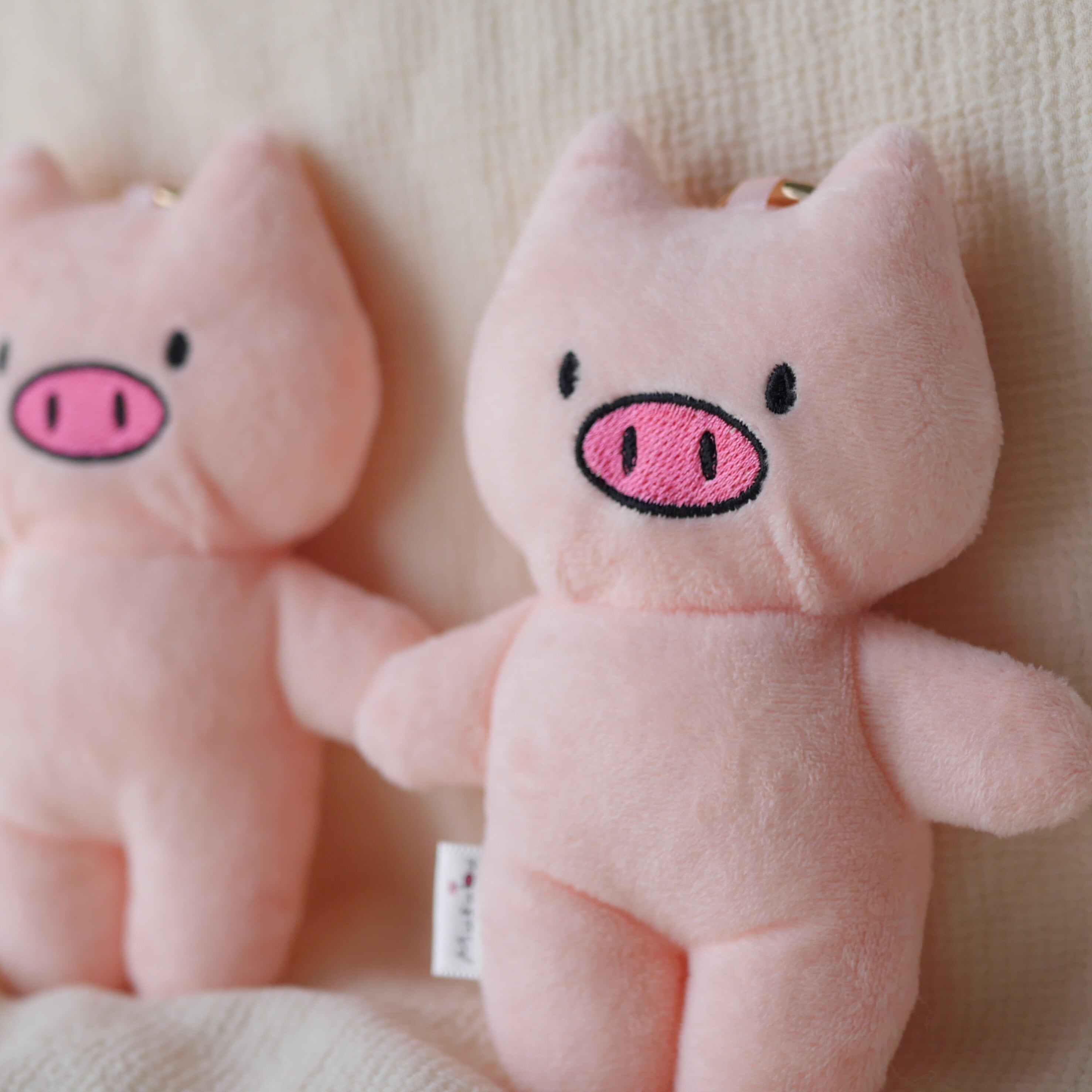 一緒におでかけ「ぶたちゃんぬいぐるみバックチャーム」全3色