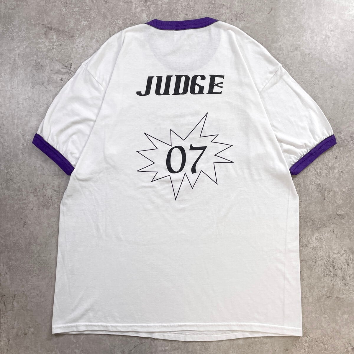 90~00年代 LEAGUE OF HEROES ワニ ゲームプリント リンガーTシャツ