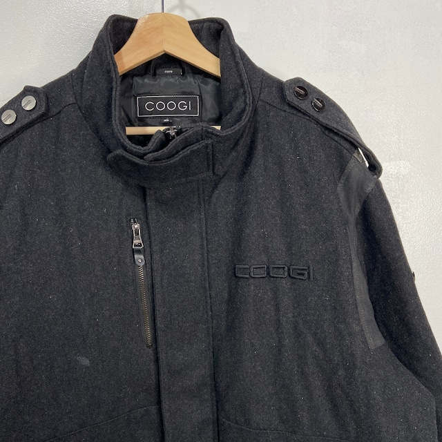 『送料無料』COOGI クージー ウール中綿ジャケット ブラック系 3XL ビッグサイズ