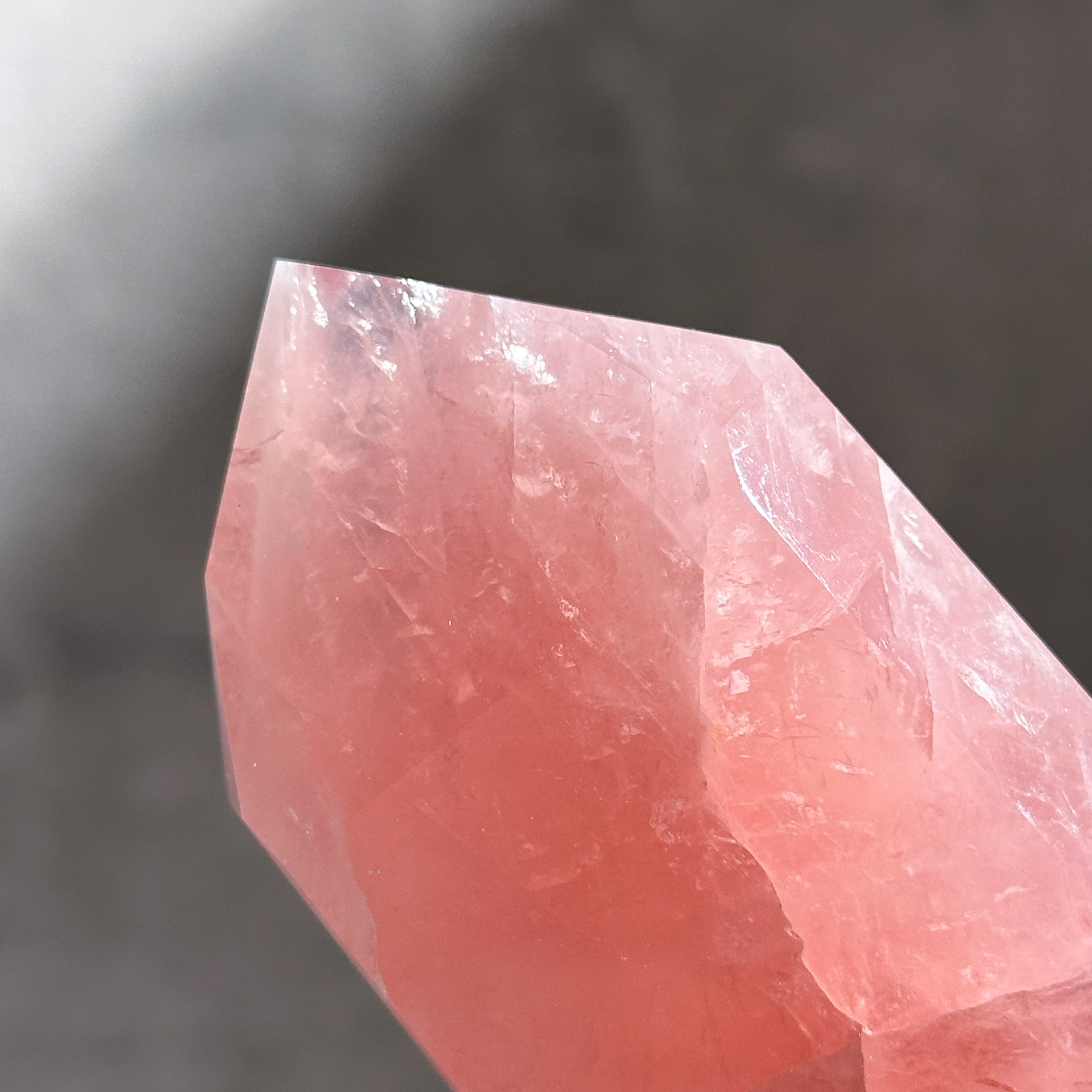 Big【高品質】バイーア産ローズクォーツ タワー12◇ Rose Quartz