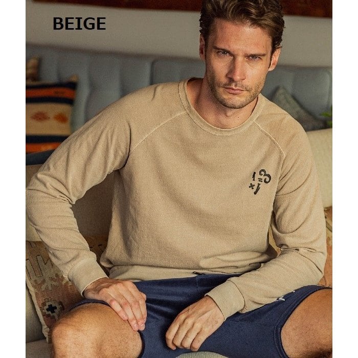 【1PIU1UGUALE3 RELAX】サンドウォッシュスウェットプルオーバー 1PIU1UGUALE3 RELAX ウノピゥウノウグァーレトレ サンド