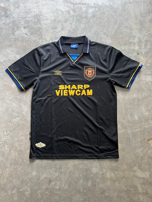 UMBRO Manchester United アウェイ ユニフォーム ゲームシャツ XL 黒 ブラック