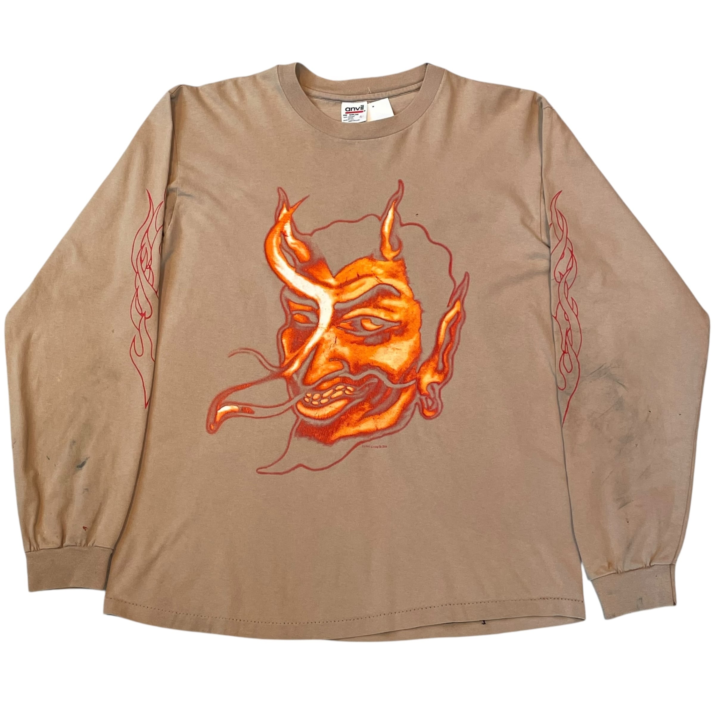 1997s Living In Skin "Demon × Flame" L/S T-shirt