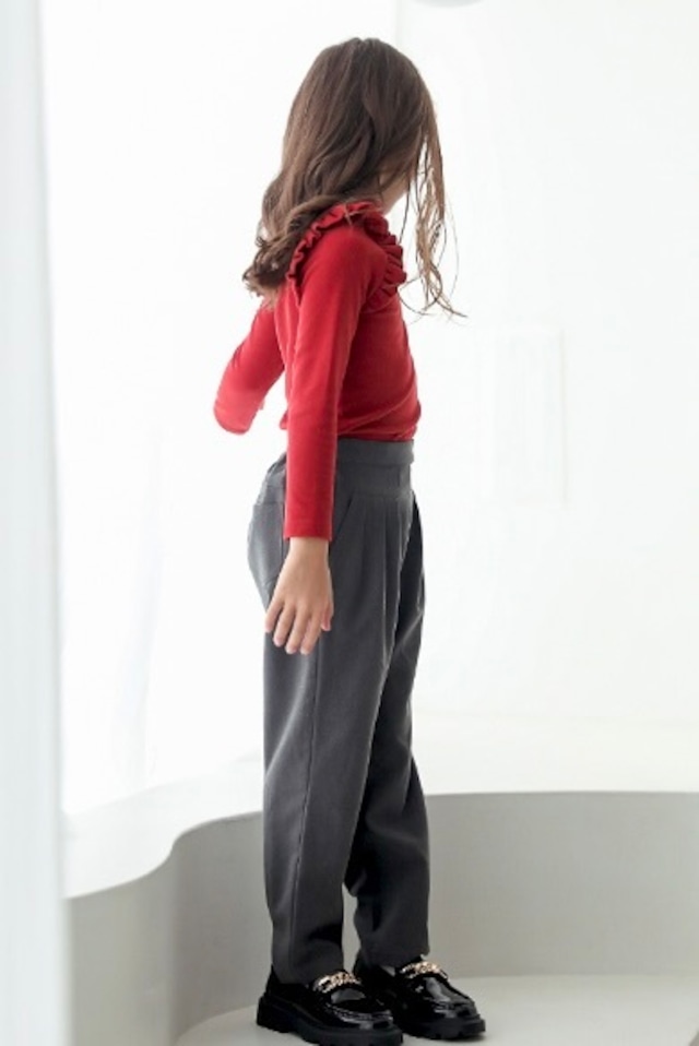 ヨーク切替タックパンツ<Gray>